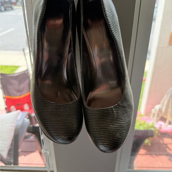 Calvin Klein Gray Platform Heels - Picture 4 of 6